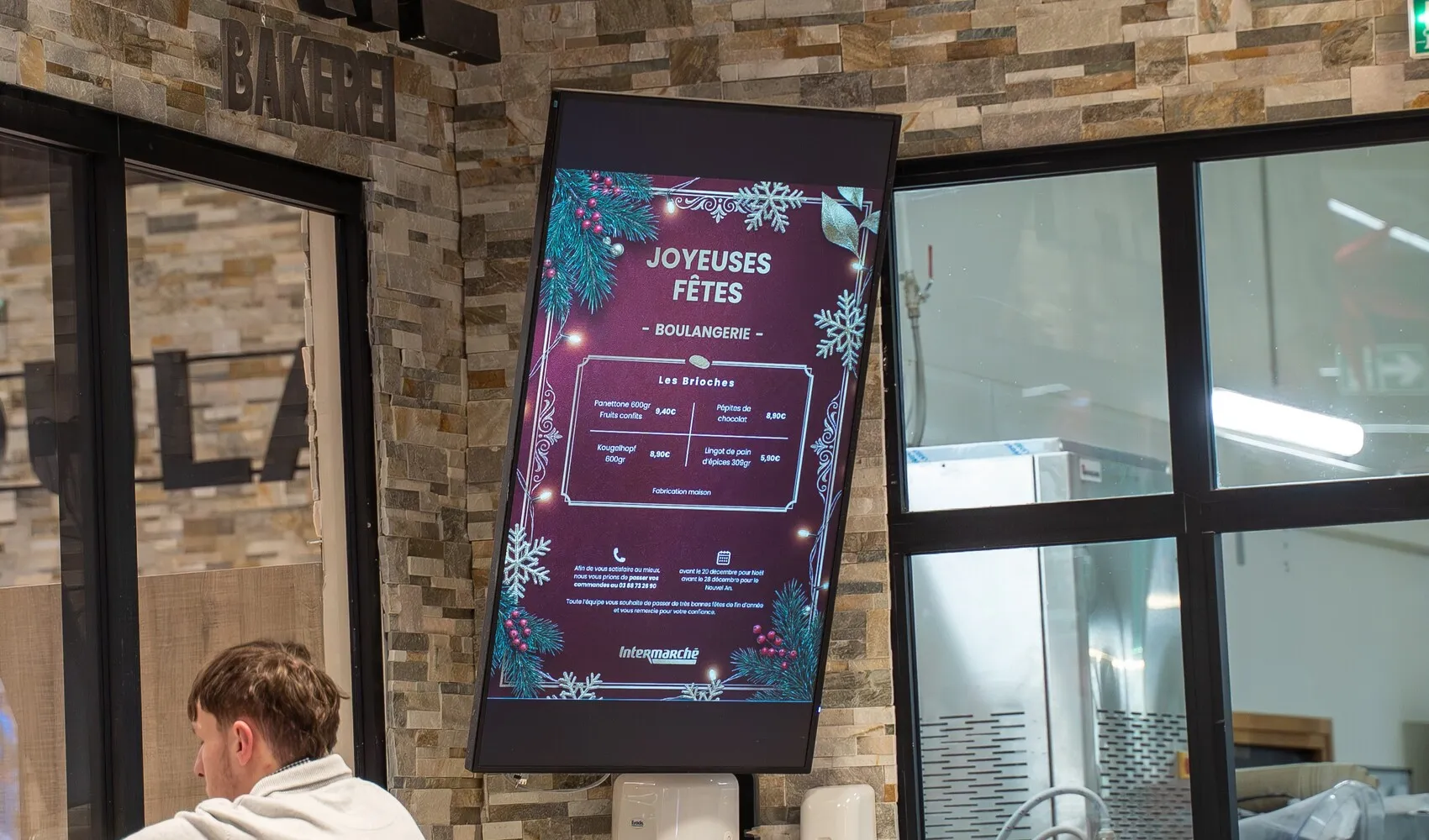 Affiche Noël Intermarché en grand format